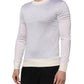 Dolce & Gabbana White Silk Crew Neck Long Sleeves T-shirt