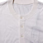 Dolce & Gabbana White Silk Short Sleeves Men Henley T-shirt