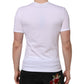 Dolce & Gabbana White Short Sleeves V-neck Underwear T-shirt