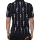 Dolce & Gabbana Dark Blue Sea Horse Collared Polo T-shirt
