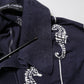 Dolce & Gabbana Dark Blue Sea Horse Collared Polo T-shirt