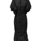 Dolce & Gabbana Black White Lace Polka Dot Chiffon Dress