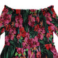 Patrizia Pepe Multicolor Floral Print Overall Jumpsuit Dress
