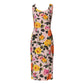 Dolce & Gabbana Multicolor Floral Knee Length Sheath Dress