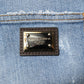 Dolce & Gabbana Blue Tattered Denim Cotton Hot Pants Shorts