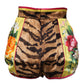 Dolce & Gabbana Multicolor Floral High Waist Hot Pants Shorts