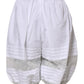 Dolce & Gabbana White Lace Paneled Cotton High Waisted Shorts