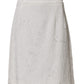 Dolce & Gabbana White Floral Brocade A-line High Waist Skirt