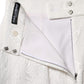 Dolce & Gabbana White Floral Brocade A-line High Waist Skirt