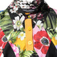 Dolce & Gabbana Multicolor Floral Long Sleeves Polo Top
