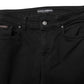 Dolce & Gabbana Black Cotton Logo Skinny Mid Waist Denim Jeans