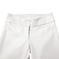 Dolce & Gabbana White Polyurethane High Waist Tapered Pants