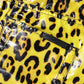 Dolce & Gabbana Yellow Leopard High Waist Slim Pants
