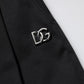 Dolce & Gabbana Black Cotton HighWaist Wide Leg Pants