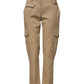 Dolce & Gabbana Beige Mid Waist Cargo Tapered Pants