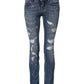 Dolce & Gabbana Blue PRETTY Tattered Skinny Denim Jeans