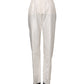 Dolce & Gabbana White High Waist Straight Dress Trouser Pants