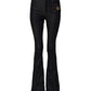 Dolce & Gabbana Black Cotton Mid Waist Bootcut Denim Jeans