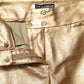 Dolce & Gabbana Metallic Gold High Waist Skinny Trouser Pants