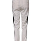 Dolce & Gabbana White Wool Mid Waist Tapered Trouser Pants