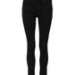 Dolce & Gabbana Black Cotton Logo Skinny MidWaist Denim Jeans