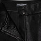 Dolce & Gabbana Black Cotton Stretch Lurex Thread Skinny Pants