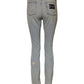 Dolce & Gabbana Light Blue High Waist Skinny Denim Jeans