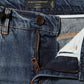 Dolce & Gabbana Blue Cotton Boyfriend Tattered Denim Jeans