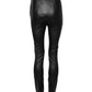 Dolce & Gabbana Black Leather Elastic Waist Pants