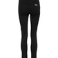 Dolce & Gabbana Black Cotton Logo Skinny Mid Waist Denim Jeans
