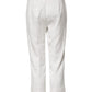 Dolce & Gabbana White Cotton Floral Jacquard Pants