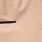 Dolce & Gabbana Beige Polyester Mid Waist Tapered Pants