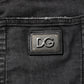 Dolce & Gabbana Black Cotton Low Waist Skinny Denim Jeans