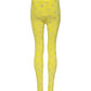 Dolce & Gabbana Yellow Logo Slim Fit Leggings Pants