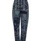 Dolce & Gabbana Blue Graphic Print Tapered Denim Jeans