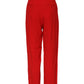 Dolce & Gabbana Red Viscose High Waist Tapered Pants