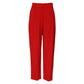 Dolce & Gabbana Red Viscose High Waist Tapered Pants