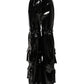 Dolce & Gabbana Black High Waist Cargo Bootcut Pants