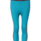 Dolce & Gabbana Blue Nylon Slim Fit Cropped Leggings Pants