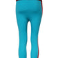 Dolce & Gabbana Blue Nylon Slim Fit Cropped Leggings Pants