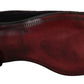 Dolce & Gabbana Loafers Black Velvet Gold Crown
