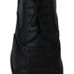 Dolce & Gabbana Dark Blue Leather Wingtip Oxford Dress Shoes