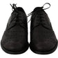 Dolce & Gabbana Black Leather Wingtip Oxford Dress  Shoes