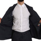 Romeo Gigli Two Piece 3 Button Cotton Blue Solid Suit