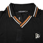 Dolce & Gabbana Black DG Silk Vneck Collared Men Polo T-shirt