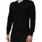 Dolce & Gabbana Black Cashmere V-Neck Long Sleeves T-shirt