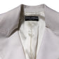 Dolce & Gabbana White Wool Single Breasted Women Coat Jacket
