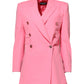 Dolce & Gabbana Pink Double Breasted Women Coat Jacket