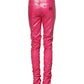 Dolce & Gabbana Pink Cotton High Waisted Skinny Denim Jeans