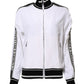 Dolce & Gabbana White Viscose Logo Women Full Zip Jacket